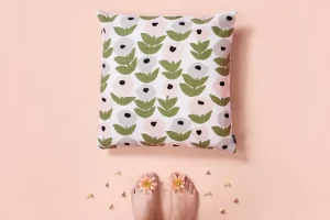 Kauniste Kissen^Flora Kissenbezug, Grau
