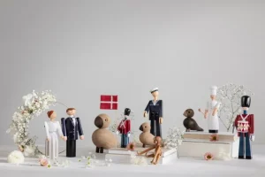 Kay Bojesen Denmark Dekorationsgegenstände^Braut, Weiß