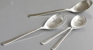 Kay Bojesen Servierutensilien^Grand Prix Salatset, klein, polierter Edelstahl