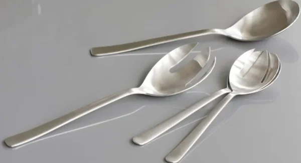 Kay Bojesen Servierutensilien^Grand Prix Salatset, klein, polierter Edelstahl
