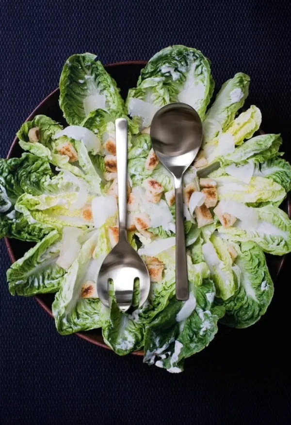Kay Bojesen Servierutensilien^Grand Prix Salatset, klein, polierter Edelstahl
