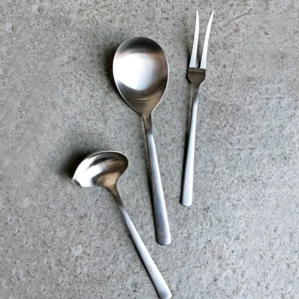 Kay Bojesen Servierutensilien^Grand Prix Servierset, 3-teilig, polierter Edelstahl