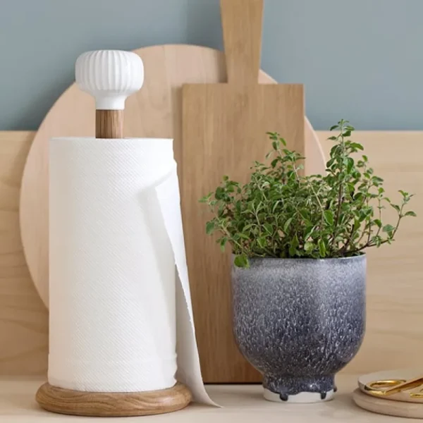 Ku00e4hler Küchenutensilien^Kähler Küchenrollenhalter Hammershøi, weiß