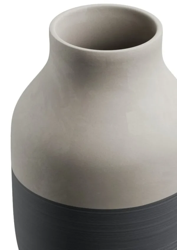 Bju00f8rn Wiinblad Vasen-Kähler Omaggio Circulare Vase, 31 cm, Grau - Anthrazit