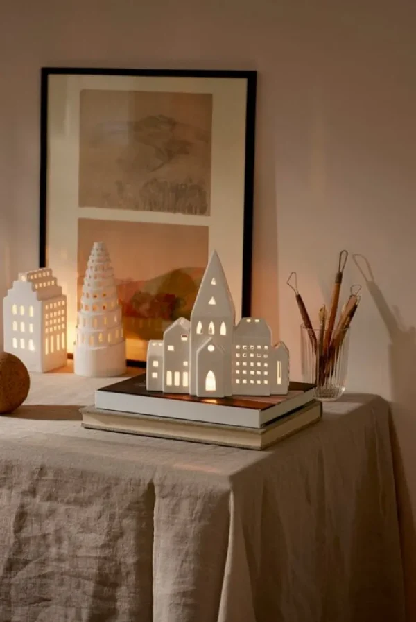 Ku00e4hler Weihnachtsdekoration | Kerzen Und Kerzenhalter^Kähler Urbania Lighthouse Laterne, City