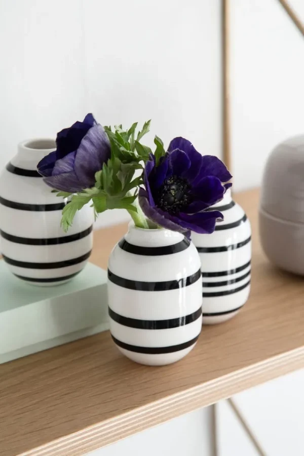 Audo Copenhagen Vasen-Kähler Vase Omaggio, groß, schwarz