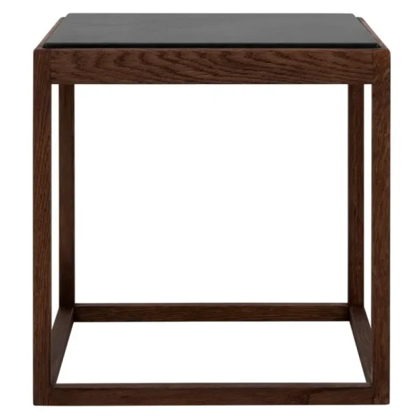 Hem Tische-Klassik Studio Cube Tisch, Eiche geräuchert – grauer Marmor