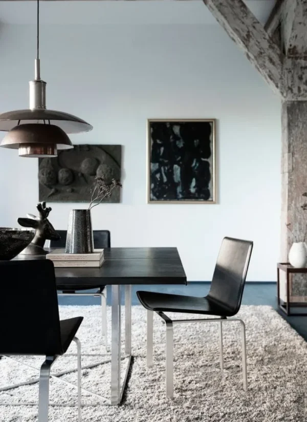 Audo Copenhagen Tische-Klassik Studio Cube Tisch, Eiche geräuchert – Rauchglas