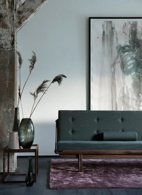 Audo Copenhagen Tische-Klassik Studio Cube Tisch, Eiche geräuchert – Rauchglas