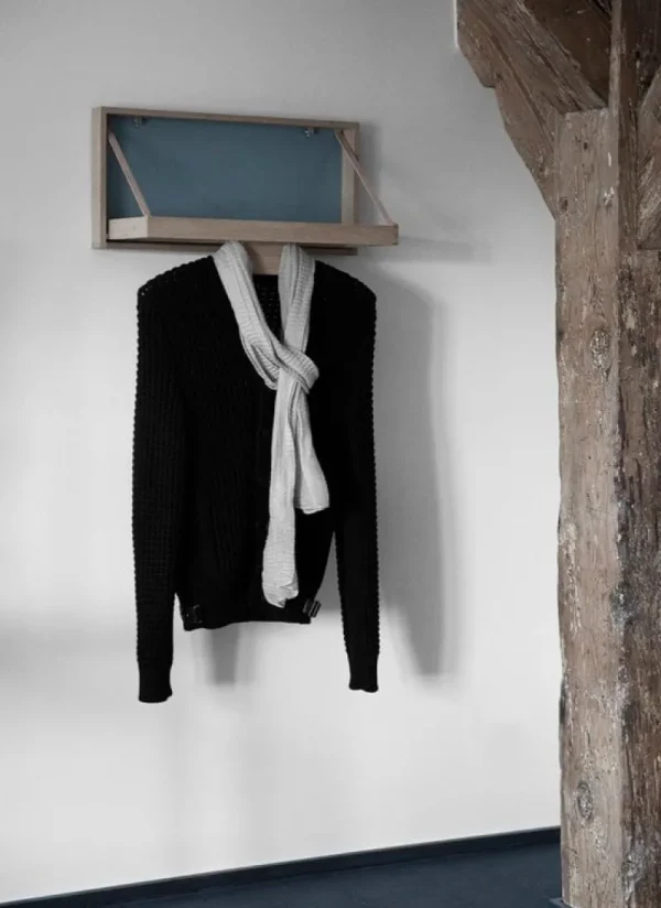 Klassik Studio Garderoben Und Kleiderbügel^Garderobenständer The Hanger, Eiche geseift – graublau