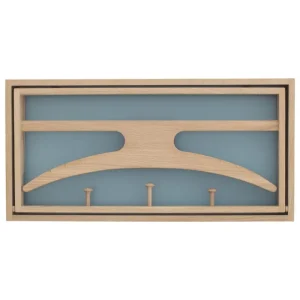 Klassik Studio Garderoben Und Kleiderbügel^Garderobenständer The Hanger, Eiche geseift – graublau
