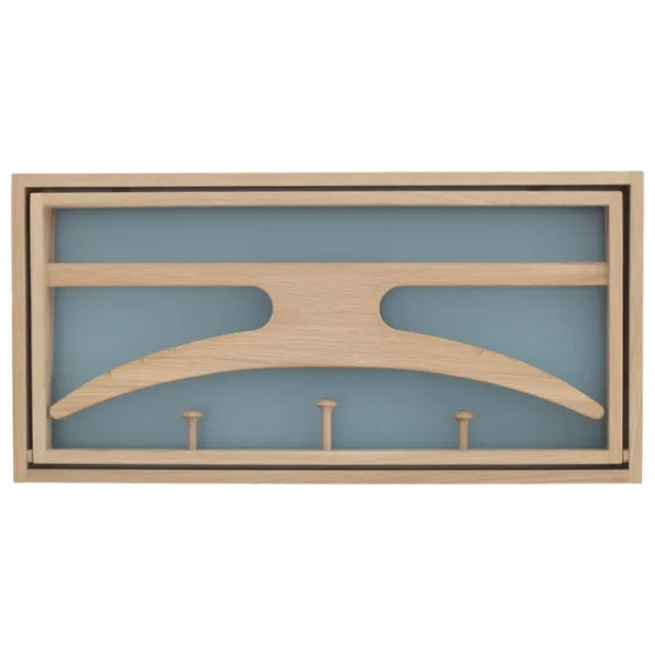 Klassik Studio Garderoben Und Kleiderbügel^Garderobenständer The Hanger, Eiche geseift – graublau