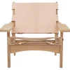 Form & Refine Sitzgelegenheiten-Klassik Studio Hunting Chair, Eiche – Naturleder
