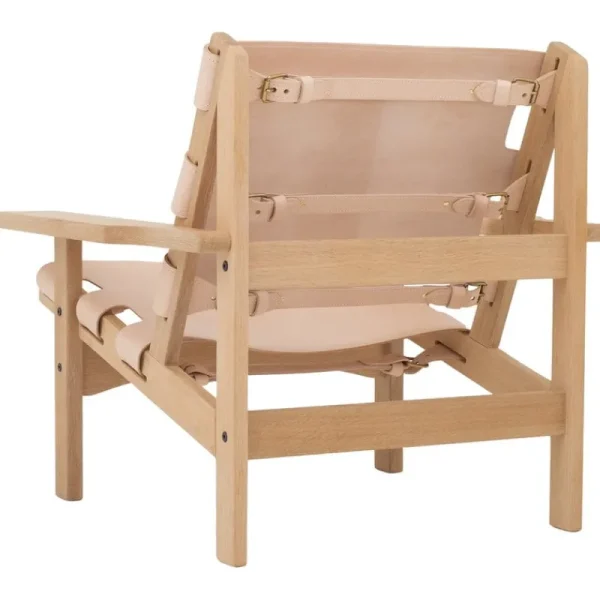 Form & Refine Sitzgelegenheiten-Klassik Studio Hunting Chair, Eiche – Naturleder