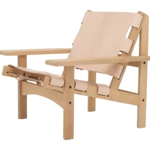 Form & Refine Sitzgelegenheiten-Klassik Studio Hunting Chair, Eiche – Naturleder