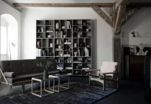 Form & Refine Sitzgelegenheiten-Klassik Studio Hunting Chair, Eiche – Naturleder