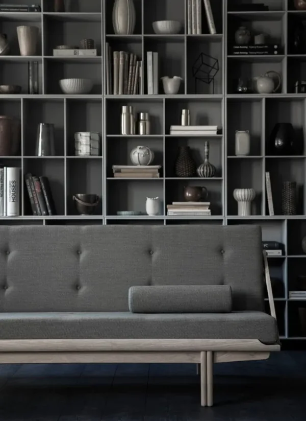 &Tradition Sofas Und Liegen-Klassik Studio PV Daybed, Eiche – grau