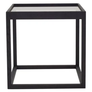 Audo Copenhagen Tische-Klassik Studio Tisch Cube, schwarz – Rauchglas