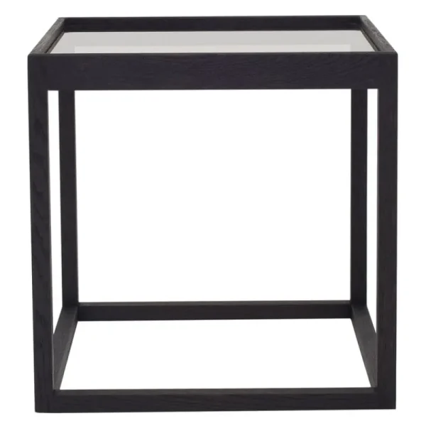Audo Copenhagen Tische-Klassik Studio Tisch Cube, schwarz – Rauchglas