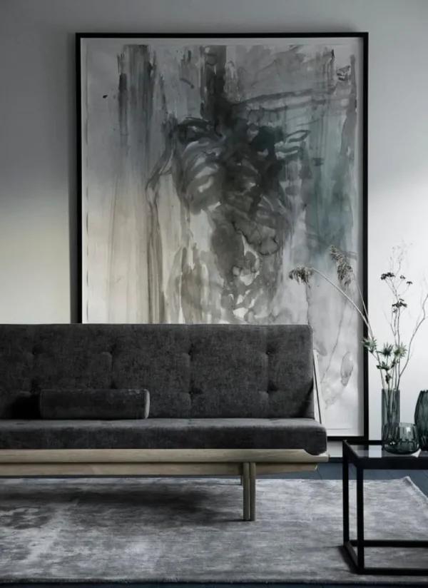 Audo Copenhagen Tische-Klassik Studio Tisch Cube, schwarz – Rauchglas