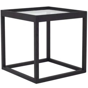 Audo Copenhagen Tische-Klassik Studio Tisch Cube, schwarz – Rauchglas