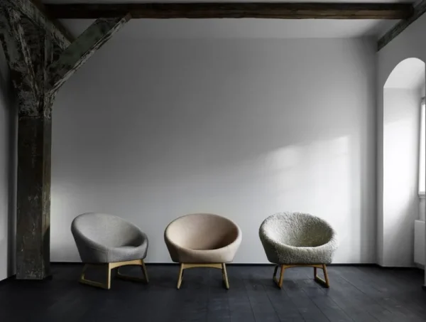 Sibast Sitzgelegenheiten-Klassik Studio Tub Loungesessel, Hallingdal 116 – Eiche geseift