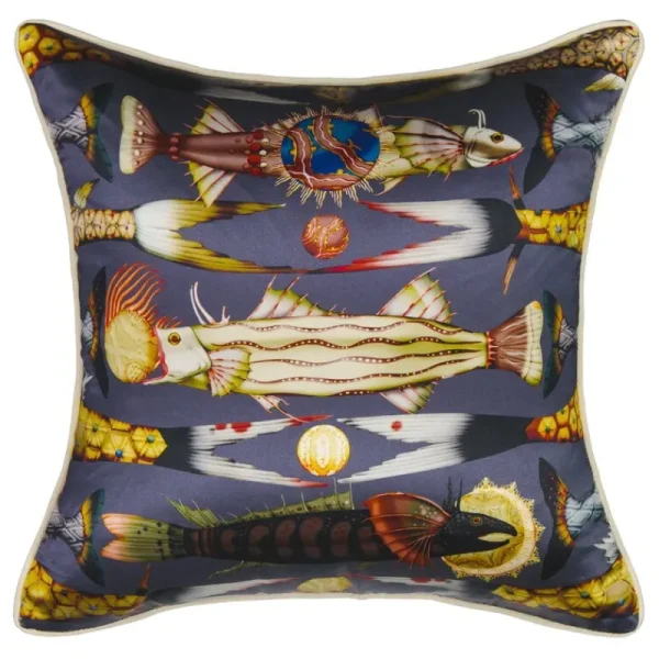 Klaus Haapaniemi & Co. Kissen^Klaus Haapaniemi & Co. Misto Mare Fisch-Kissenbezug, 50 x 50 cm, Seide