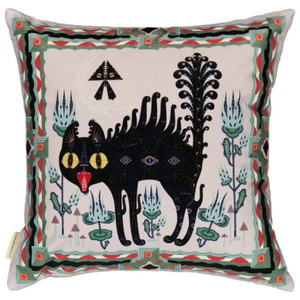 Klaus Haapaniemi & Co. Kissen^Klaus Haapaniemi & Co. Scary Cat Kissenbezug, 50 x 50 cm, Samt