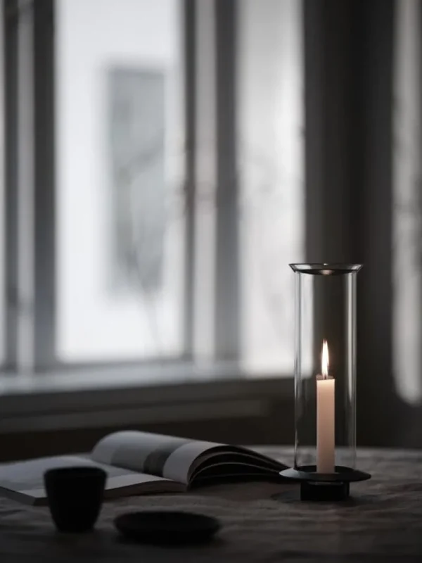Iittala Kerzen Und Kerzenhalter-Klong Fyr Kerzenhalter, Schwarz