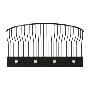 Klong Garderoben Und Kleiderbügel^Lunett Hutablage, schwarz