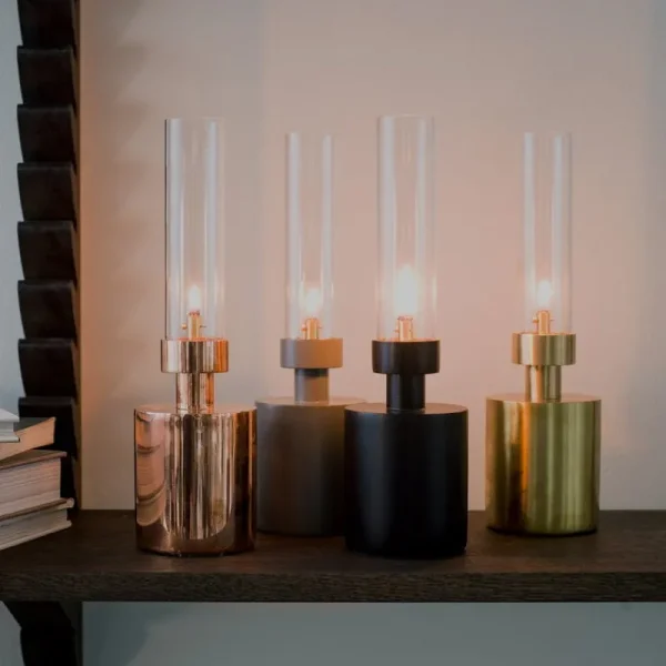Stelton Kerzen Und Kerzenhalter-Klong Patina Öllampe, mini, Grau