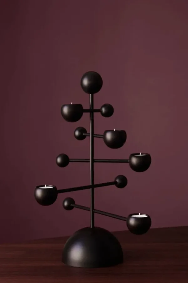 Klong Weihnachtsdekoration | Kerzen Und Kerzenhalter^Teluria Kerzenhalter, schwarz