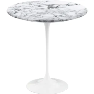 Vitra Tische-Knoll Tulip Beistelltisch, 51 cm, weißer Marmor