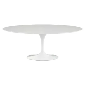 Magis Tische-Knoll Tulip Esstisch, 198 cm, oval, weißes Laminat