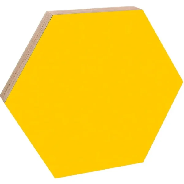 Kinder Kotonadesign Kinderzimmereinrichtung | Poster Und Pinnwände^Magnettafel, sechseckig, 52,5 cm, Gelb