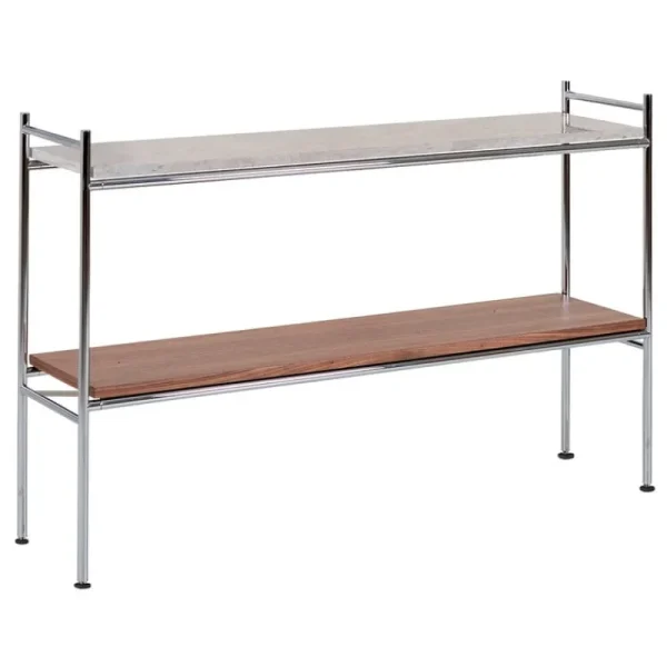 String Furniture Regale | Tische-Labofa Heritage 97.2 Konsole, Chrom - Walnuss - Thala