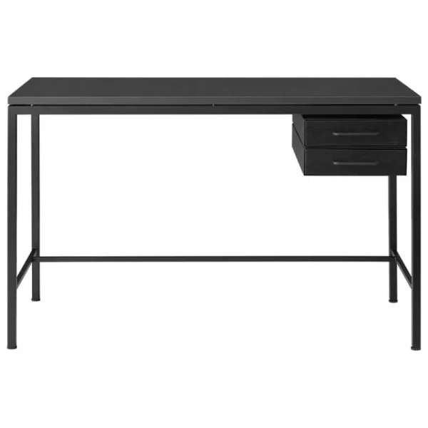 Labofa Schreibtische Und Raumtrenner | Tische^Heritage 65 Schreibtisch, 2 Schubladen, schw. Linoleum - Schwarz