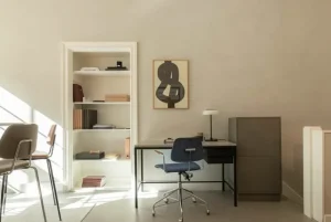 Labofa Schreibtische Und Raumtrenner | Tische^Heritage 65 Schreibtisch, 2 Schubladen, Thala-Kalkstein - Schw.