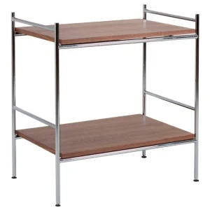 Artek Tische-Labofa Heritage Beistelltisch 95,2, Chrom - Walnuss