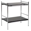 Artek Tische-Labofa Heritage Beistelltisch 95,2, Chrom - schwarz Eiche