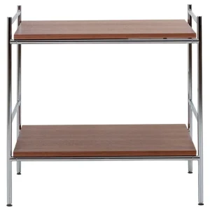 Artek Tische-Labofa Heritage Beistelltisch 95,2, Chrom - Walnuss