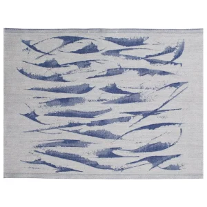 Lapuan Kankurit Badezimmertextilien^Aallokko Saunadecke, 46 x 60 cm, Leinen - Blau