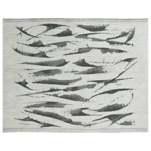 Lapuan Kankurit Badezimmertextilien^Aallokko Saunadecke, 46 x 60 cm, Leinen - Schwarz