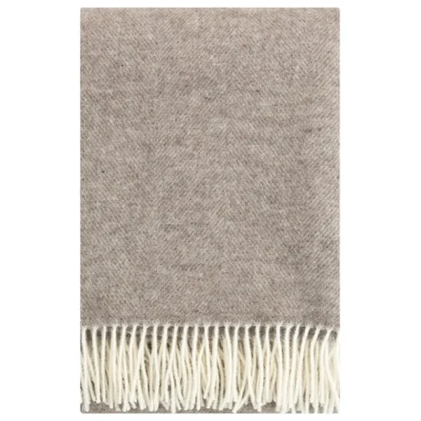 Lapuan Kankurit Decken Und Überwürfe^Arvo Decke, 130 x 180 cm, weiß - naturbeige