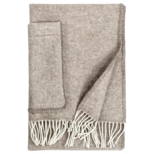 Lapuan Kankurit Decken Und Überwürfe^Arvo Schultertuch mit Taschen, 60 x 180 cm, weiß - naturbeige