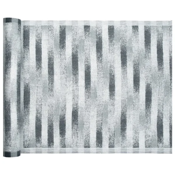 Lapuan Kankurit Badezimmertextilien^Hohto Saunakissen, 46 x 150 cm, weiß - grau