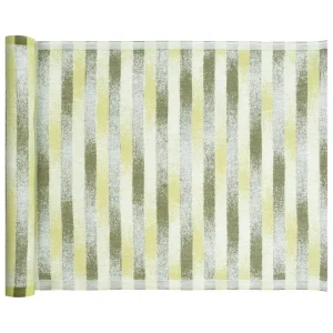 Lapuan Kankurit Badezimmertextilien^Hohto Sauna-Sitzunterlage 46 x 150 cm, Weiß - Grün