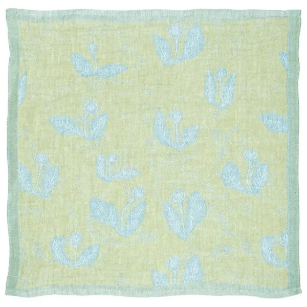 Lapuan Kankurit Tischwäsche | Tischwäsche^Kesäkukka Serviette, 46 x 46 cm, Limettengrün - Hellblau
