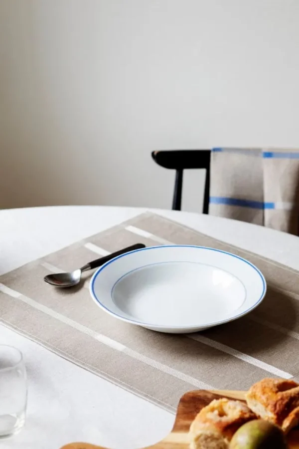 Lapuan Kankurit Tischwäsche | Tischwäsche^Linnea Tischset, Leinenbeige – Weiß