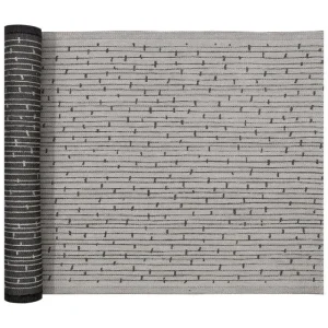 Lapuan Kankurit Badezimmertextilien^Metsä Saunadecke, 46 x 60 cm, Leinenbeige – Schwarz